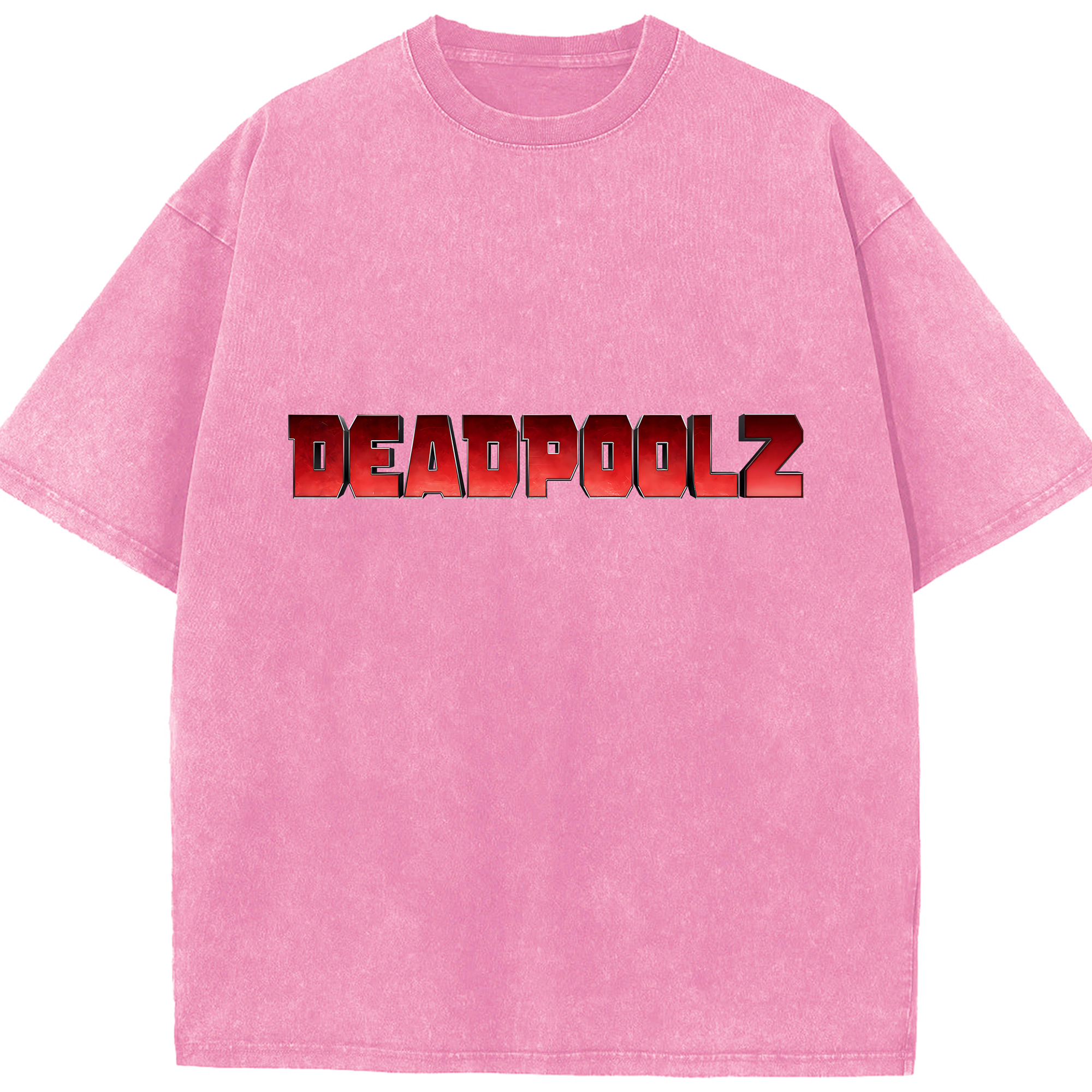 （画像用） Deadpool デッドプール 綿100% ヴィンテージ風 半袖Tシャツ（フロントプリント）